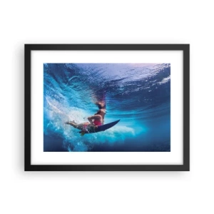Poster in black frame - Depth of Joy - 40x30 cm