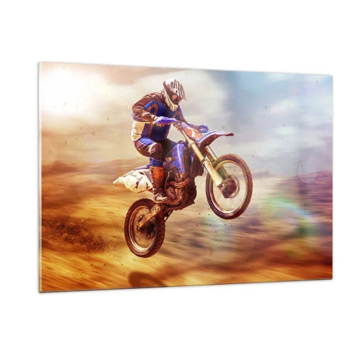Glass picture - Motorcycle Dizziness - 120x80 cm