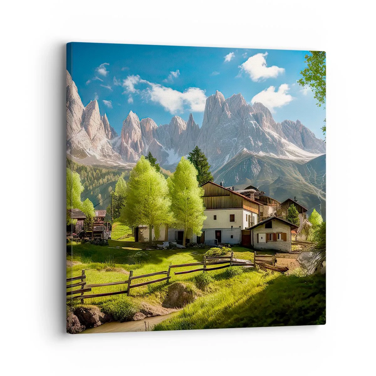 Canvas picture - Alpine Idyll - 30x30 cm
