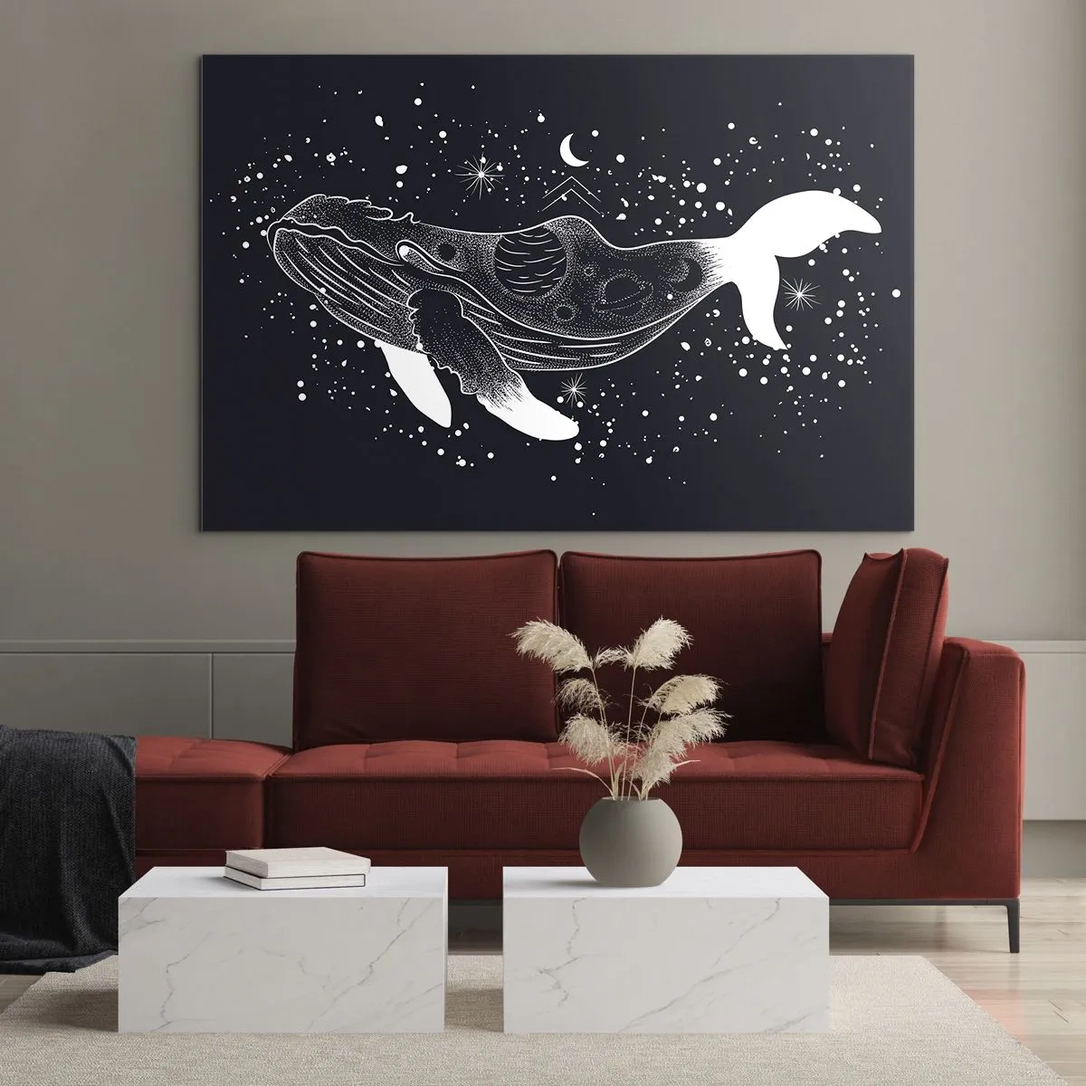 Glass picture - In the Ocean of Universe - 120x80 cm