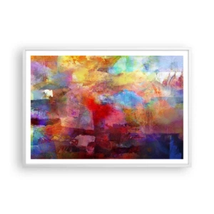 Poster in white frmae - Looking inside the Rainbow - 100x70 cm