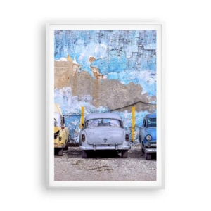 Poster in white frmae - Meeting of Veterans - 70x100 cm