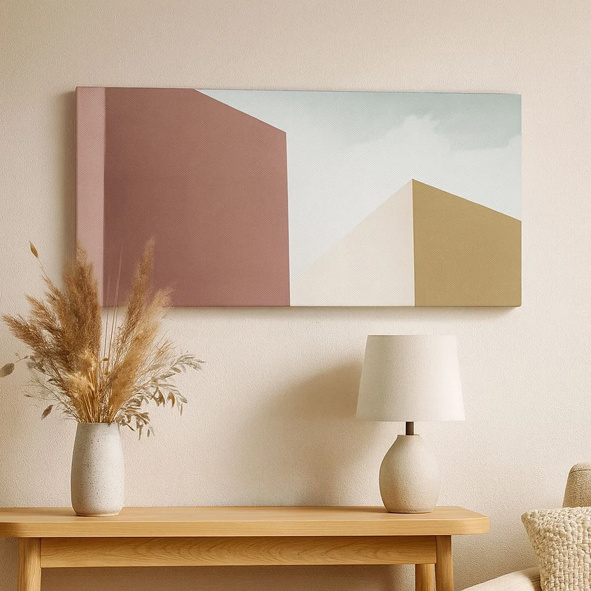 Canvas picture - Geometry of a Sunny summer - 100x40 cm