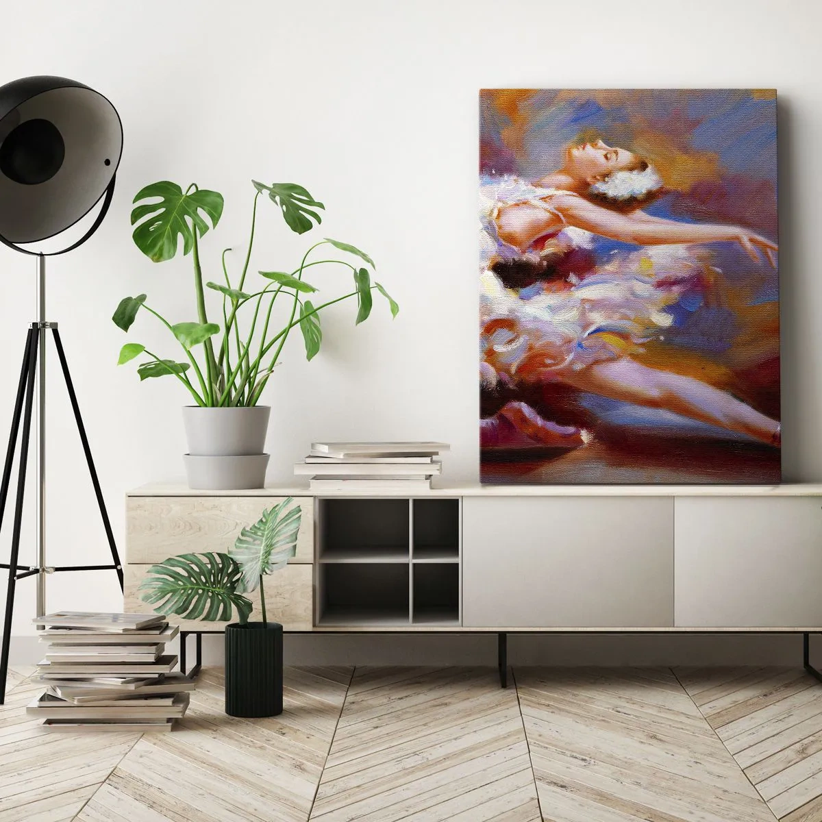 Canvas picture - Swan Gracefulness - 50x70 cm