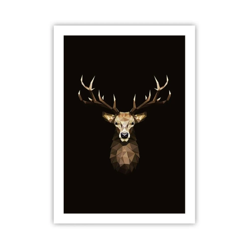 Poster - Cubist Deer - 50x70 cm