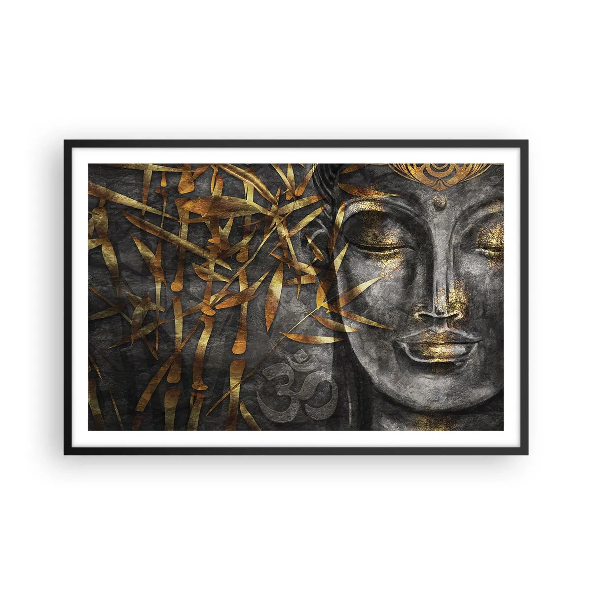 Poster in black frame - Feel the Peace - 91x61 cm