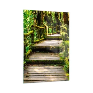 Glass picture - Down the Green Path - 50x70 cm