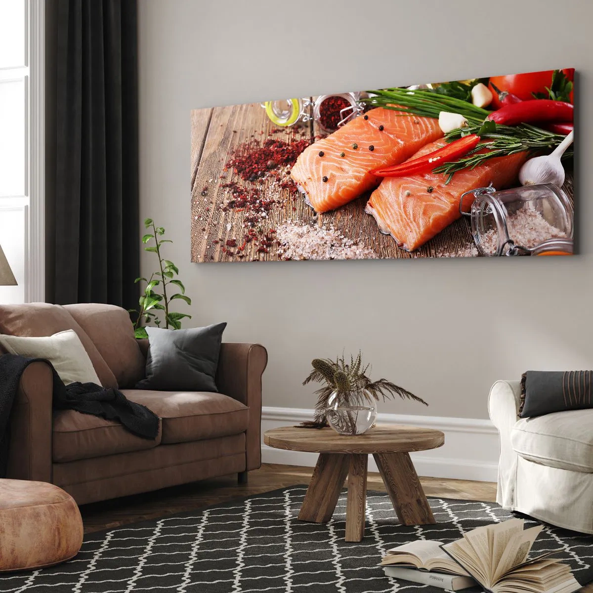 Canvas picture - Norwegian Adventure in the Kitchen - 140x50 cm