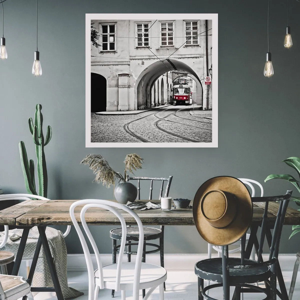 Poster - Through City Labirynth - 60x60 cm