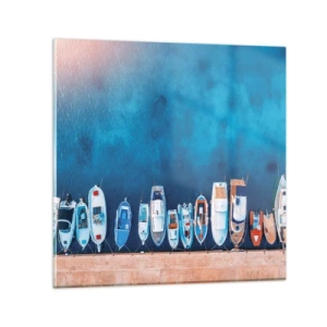 Glass picture - In One Row - 70x70 cm