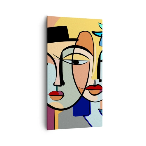 Canvas picture - Rendez-vous Picasso Style - 55x100 cm