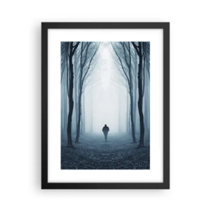 Poster in black frame - And Everything is Straight and Bright - 30x40 cm