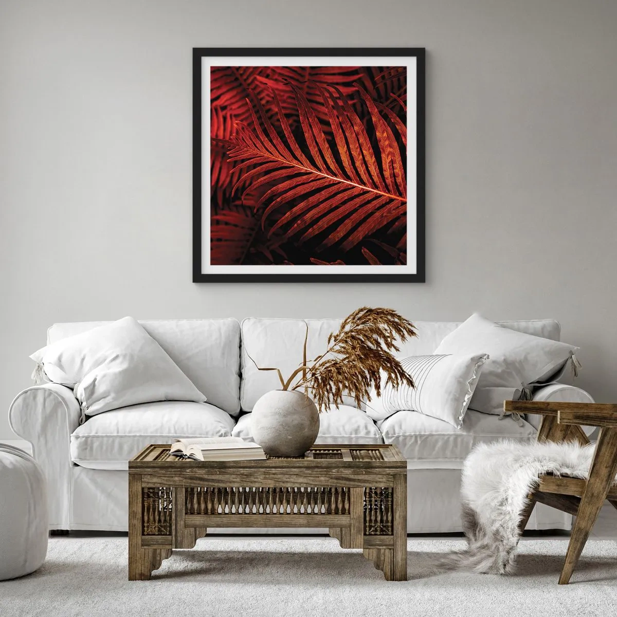 Poster in black frame - Heat of Life - 40x40 cm