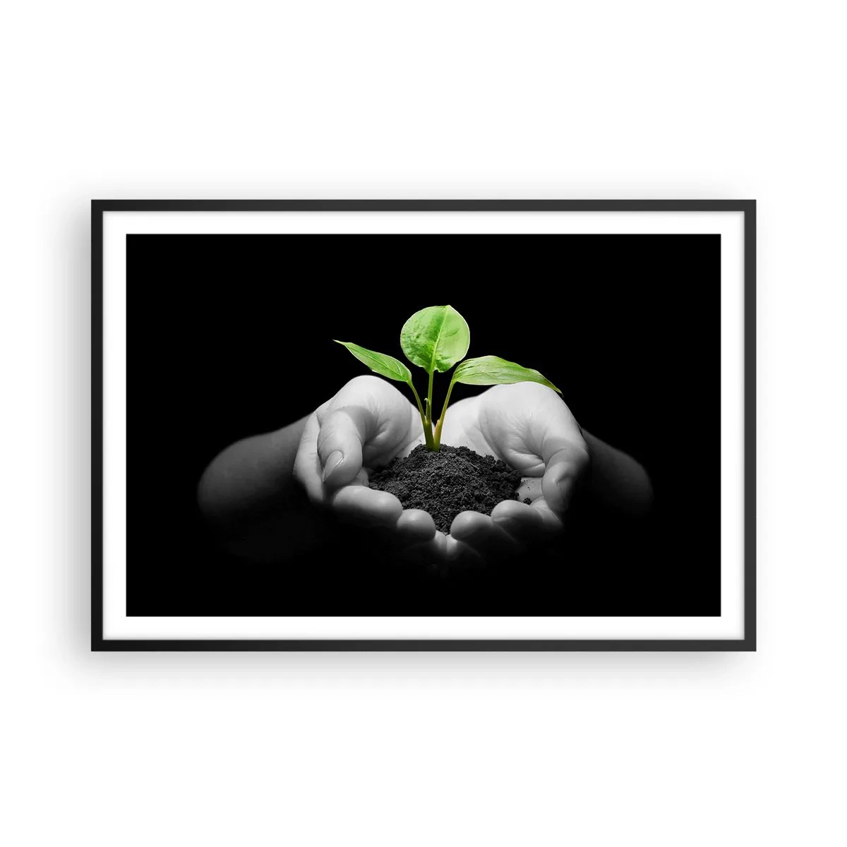 Poster in black frame - I Love Nature, I Protect It - 91x61 cm