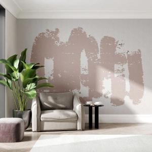 Custom Wallpaper Standard Eco - Abstract in Delicate Pink - Abstraction, Empty, Minimalism