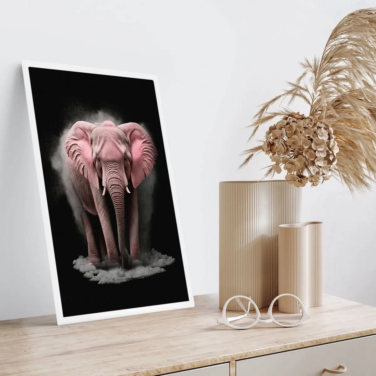 Poster - Don't Think About a Pink Elephant! - 40x50 cm