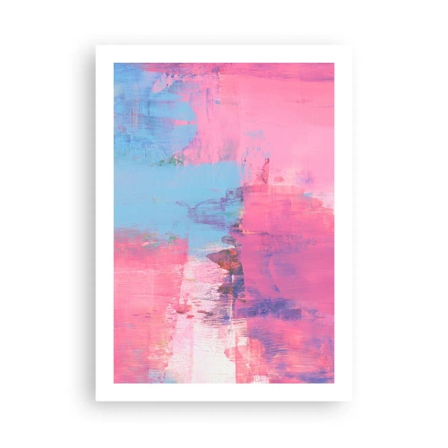 Poster - Pink, Blue and a Pinch of Light - 50x70 cm