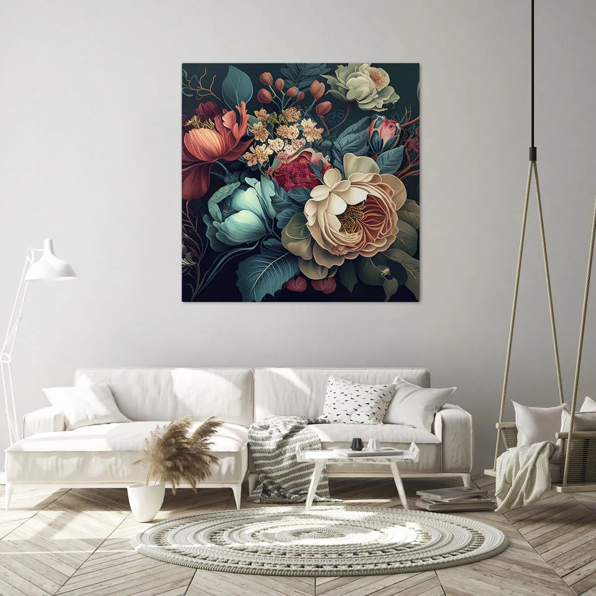 Canvas picture - 19th Century Charm - 40x40 cm