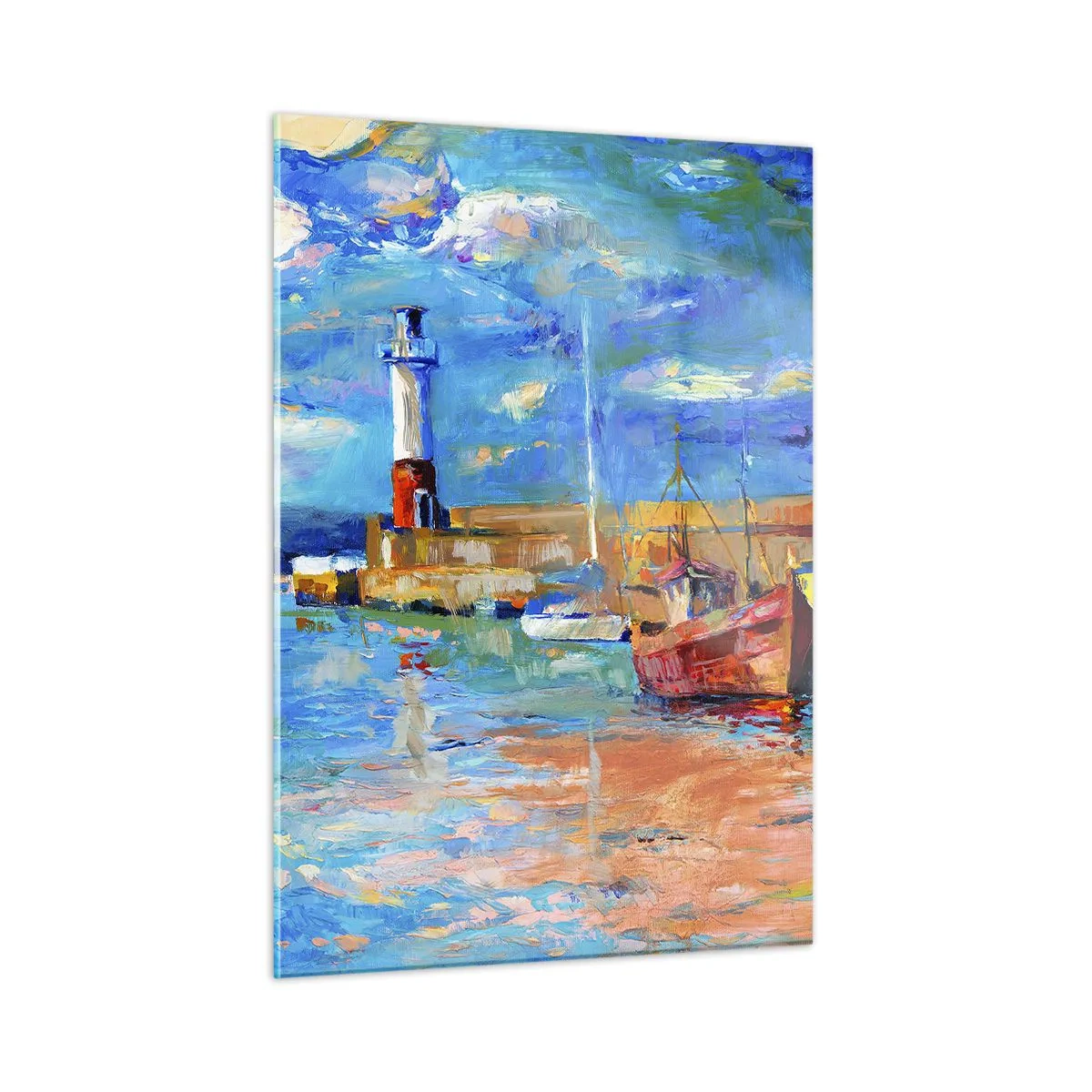 Glass picture - Afternoon in a Rainbow Bay - 50x70 cm