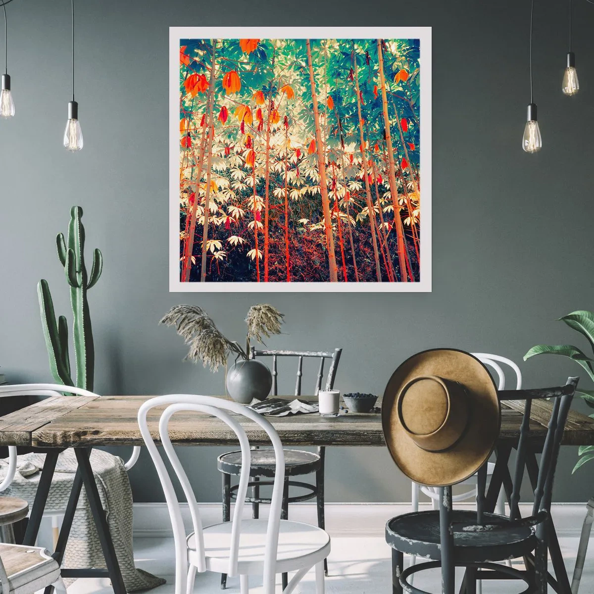 Poster - Secret Life of Leaves - 40x40 cm
