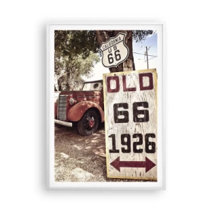 Poster in white frmae - Legend of an American Province - 70x100 cm