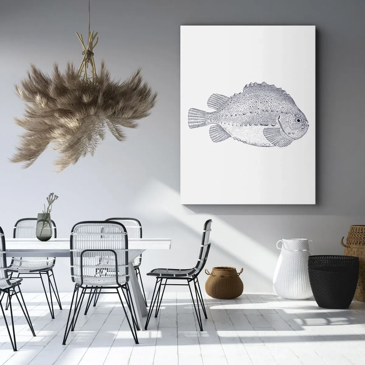 Canvas picture - For Natural Scientist's Album - 65x120 cm