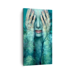 Canvas picture - Submerged in Blue - 45x80 cm