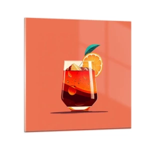 Glass picture - Summer Refreshment - 50x50 cm