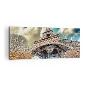 Canvas picture - And in Autumn in Paris… - 120x50 cm