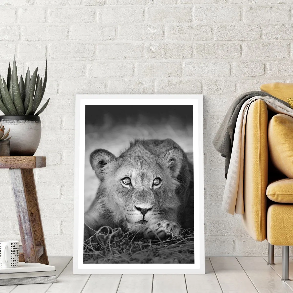 Poster in white frmae - Royal Puppy - 40x50 cm