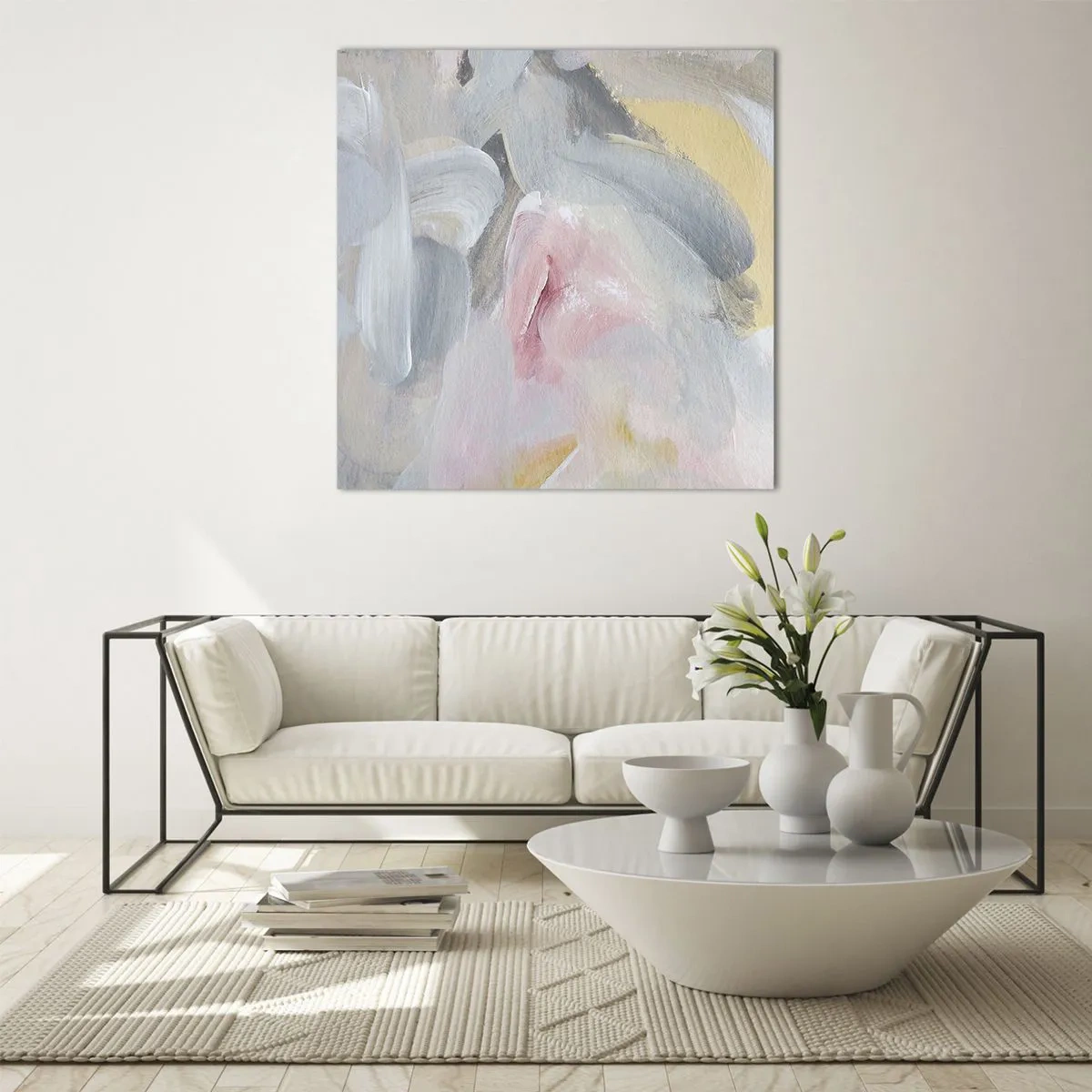 Glass picture - In a Pastel World - 50x50 cm