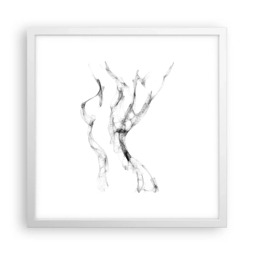 Poster in white frmae - Beautiful and Strong - 40x40 cm