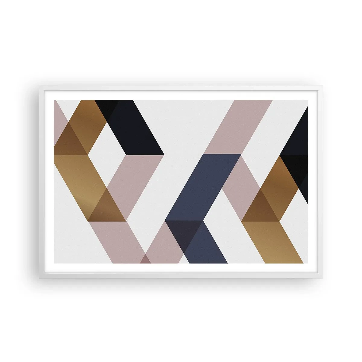 Poster in white frmae - Planes and Angles - 91x61 cm