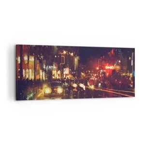 Canvas picture - Drowned in City Lights - 120x50 cm