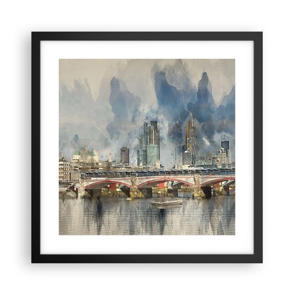 Poster in black frame - London in Its Beauty - 40x40 cm