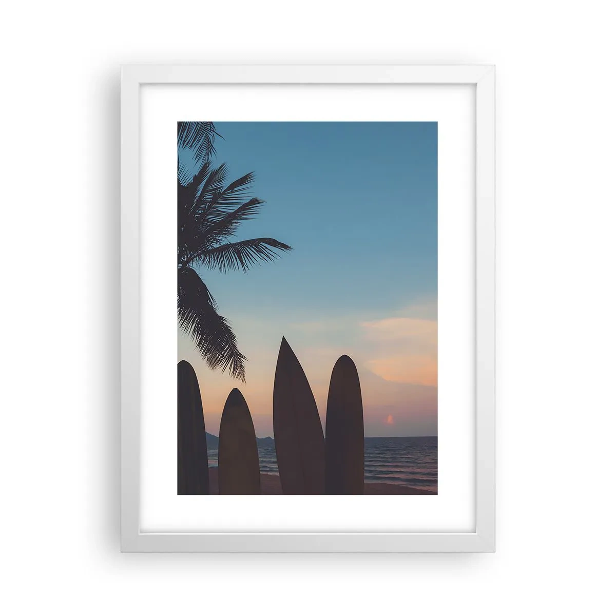 Poster in white frmae - Tomorrow Will Be Fun Too - 30x40 cm