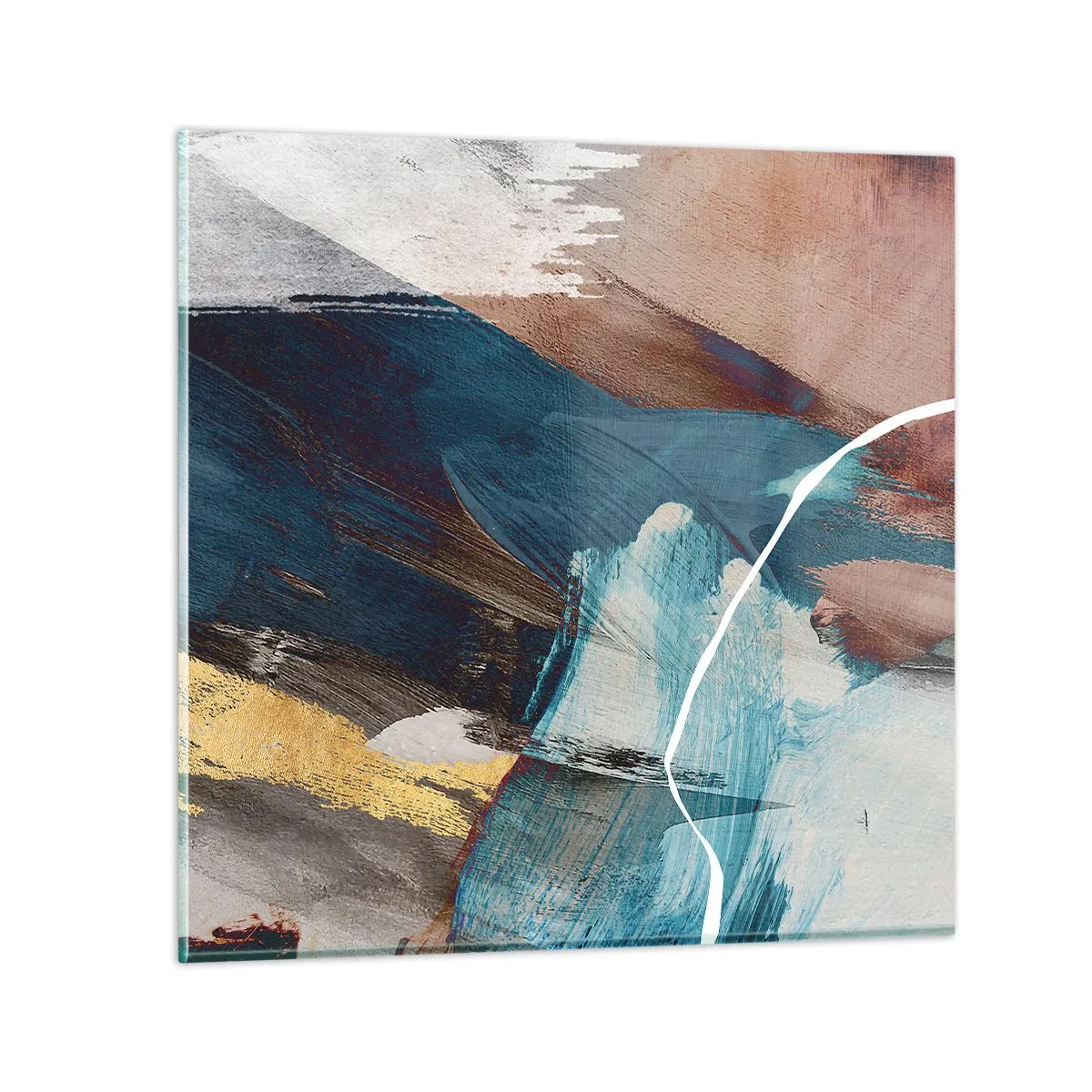 Glass picture - With Panache and Energy - 50x50 cm