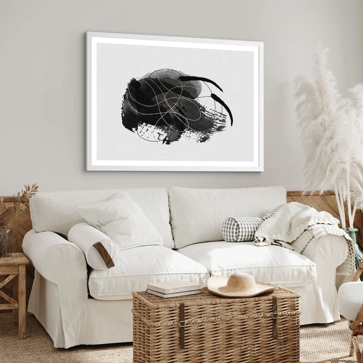 Poster in white frmae - Made from Black - 50x40 cm