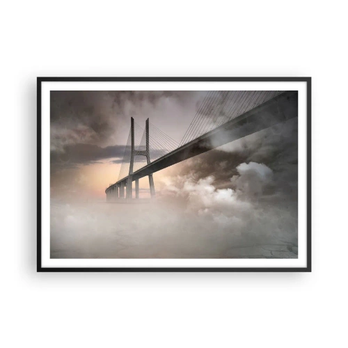 Poster in black frame - By the River that Doesn't Exist - 100x70 cm