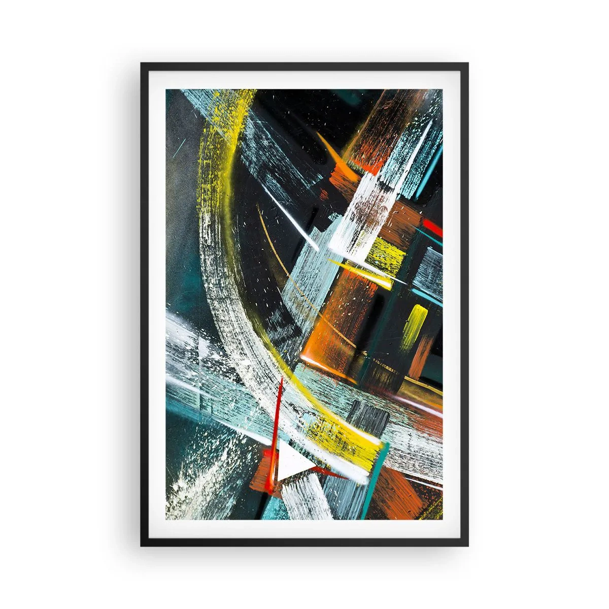 Poster in black frame - Energy of Movement - 61x91 cm