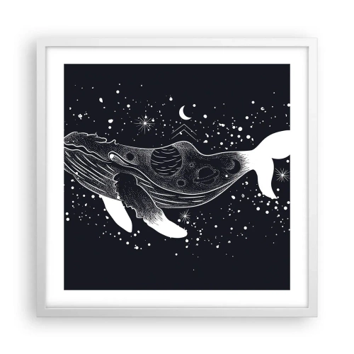 Poster in white frmae - In the Ocean of Universe - 50x50 cm