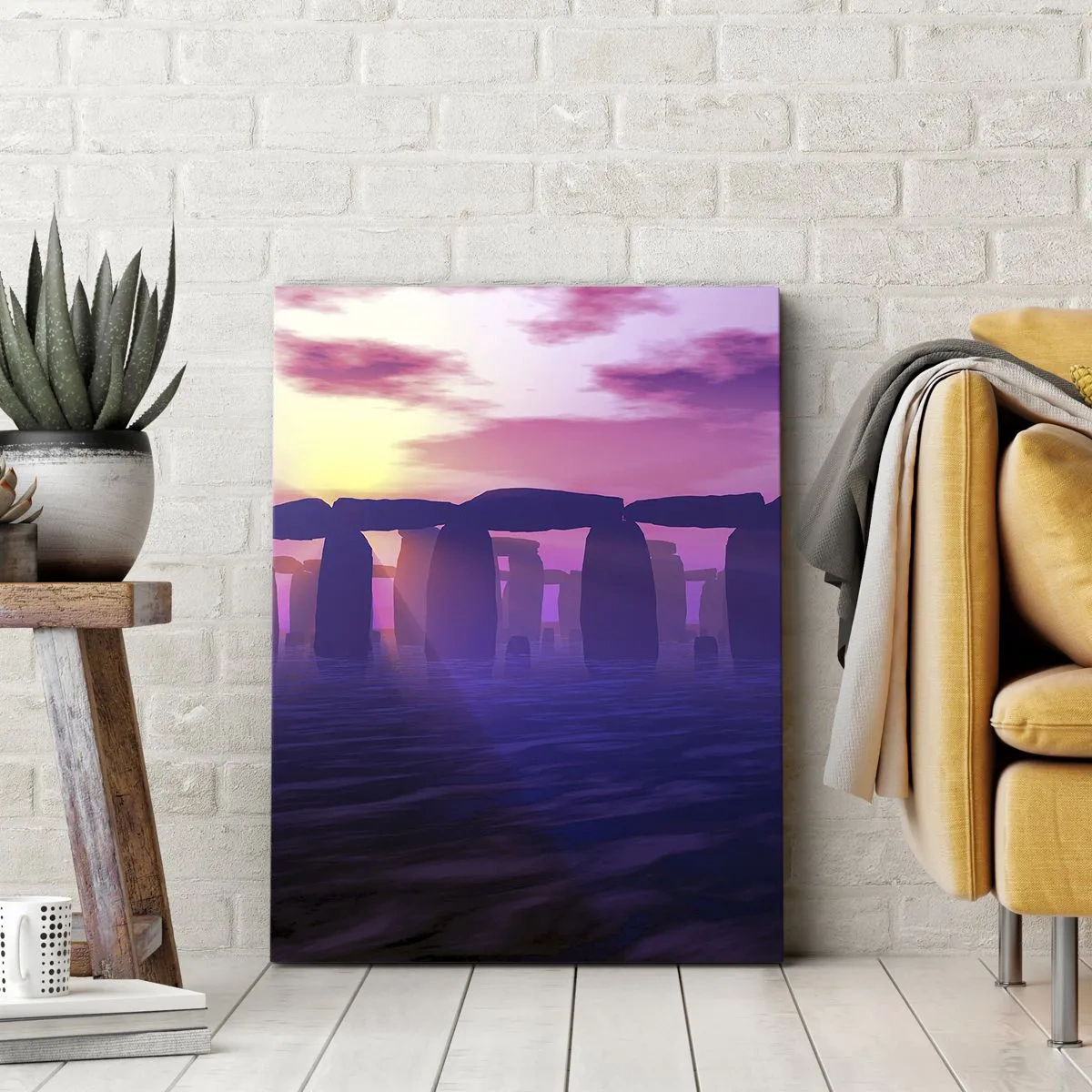 Canvas picture - Secret at a Foggy Dawn - 70x100 cm