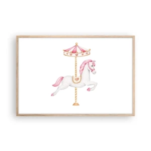 Poster in light oak frame - Off the Hoofs - 91x61 cm