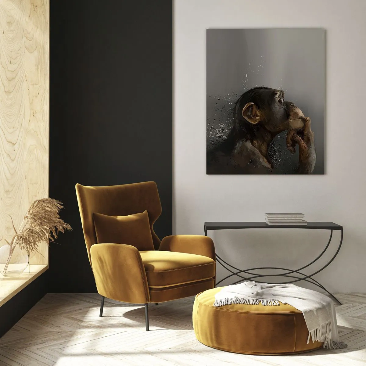 Glass picture - Certainly a Thinker - 80x120 cm