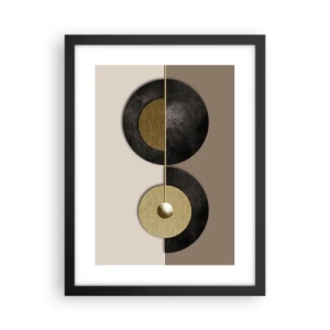 Poster in black frame - Variations on Wheel - 30x40 cm