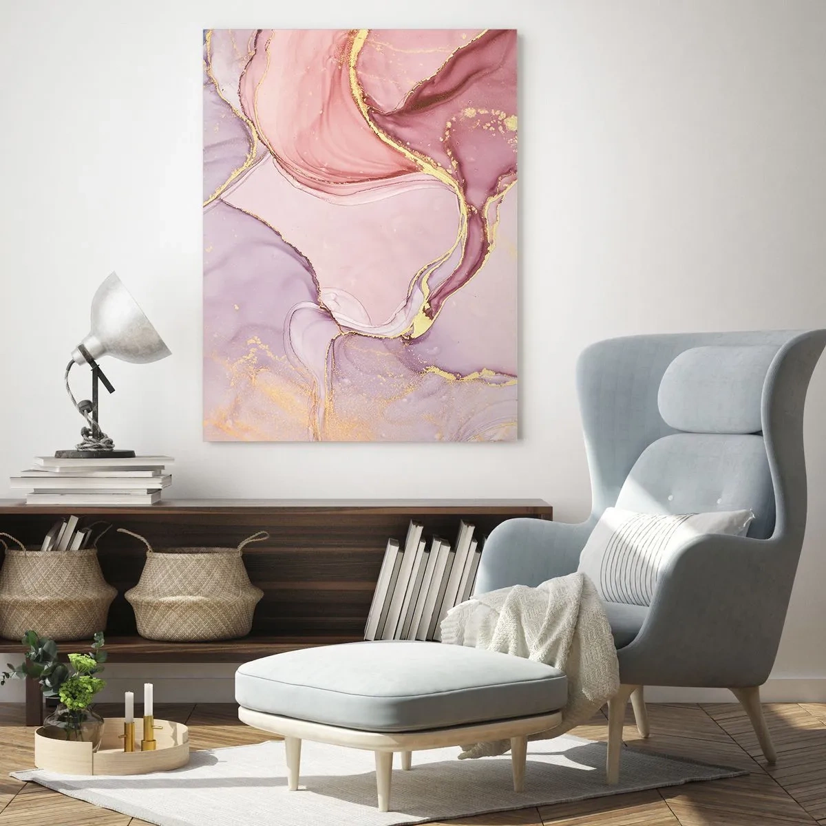 Glass picture - Caress of Colours - 80x120 cm