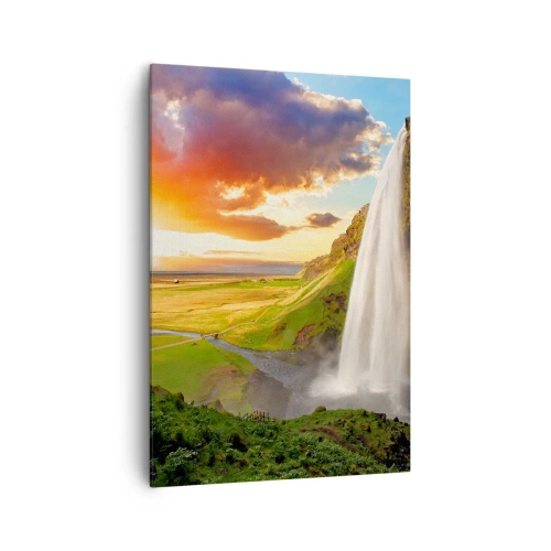 Canvas picture - Midsummer in Iceland - 70x100 cm