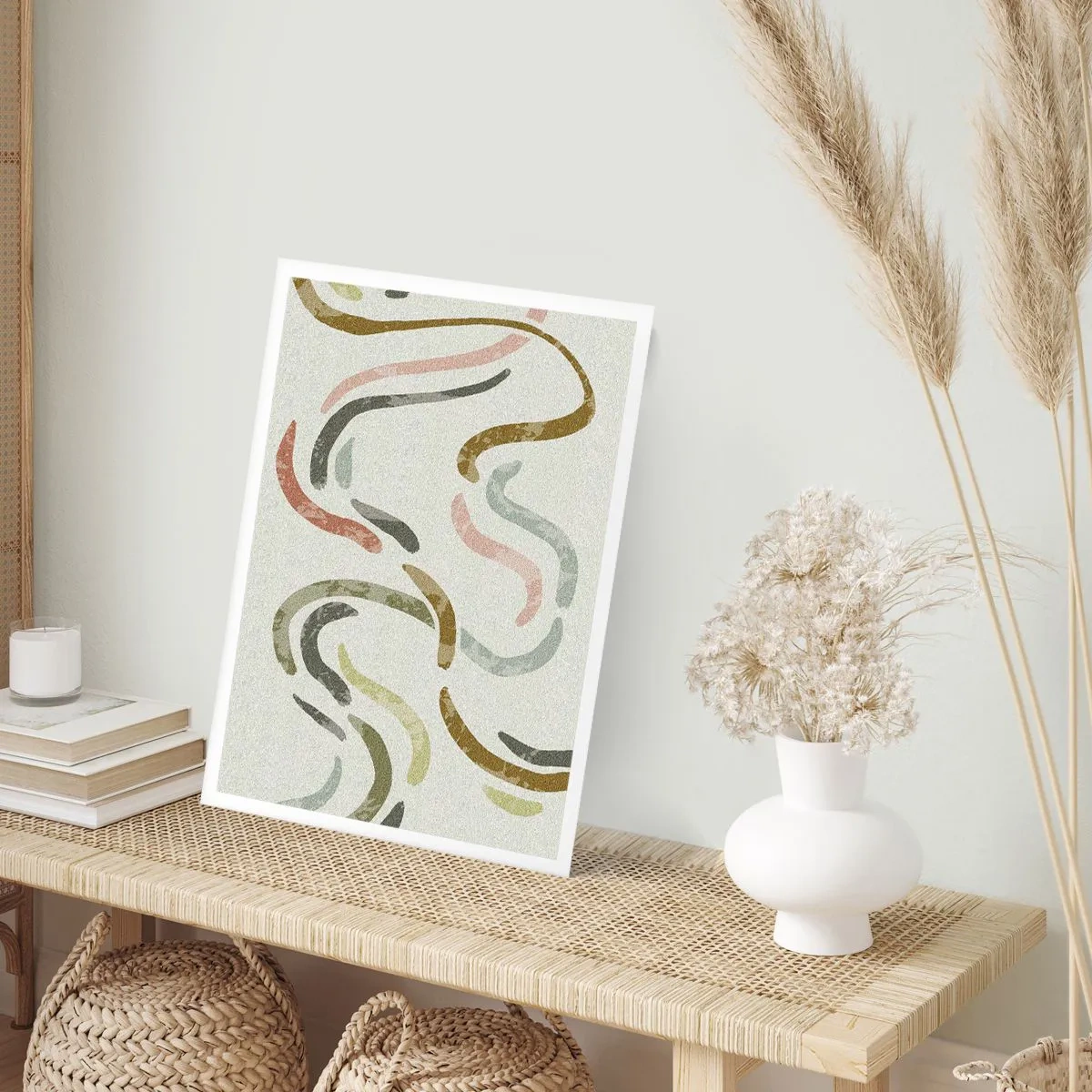 Poster - Cheerful Dance of Abstraction - 40x50 cm