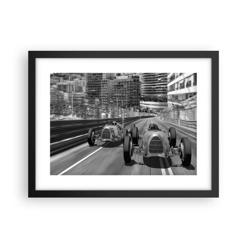 Poster in black frame - Long Time Ago in Monte Carlo - 40x30 cm