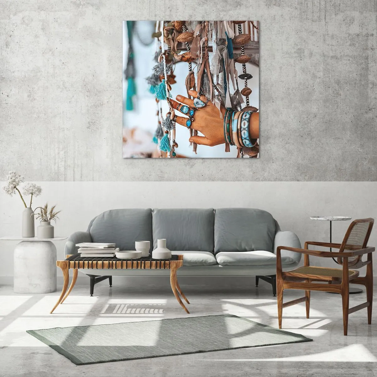 Glass picture - Local Treasures - 60x60 cm